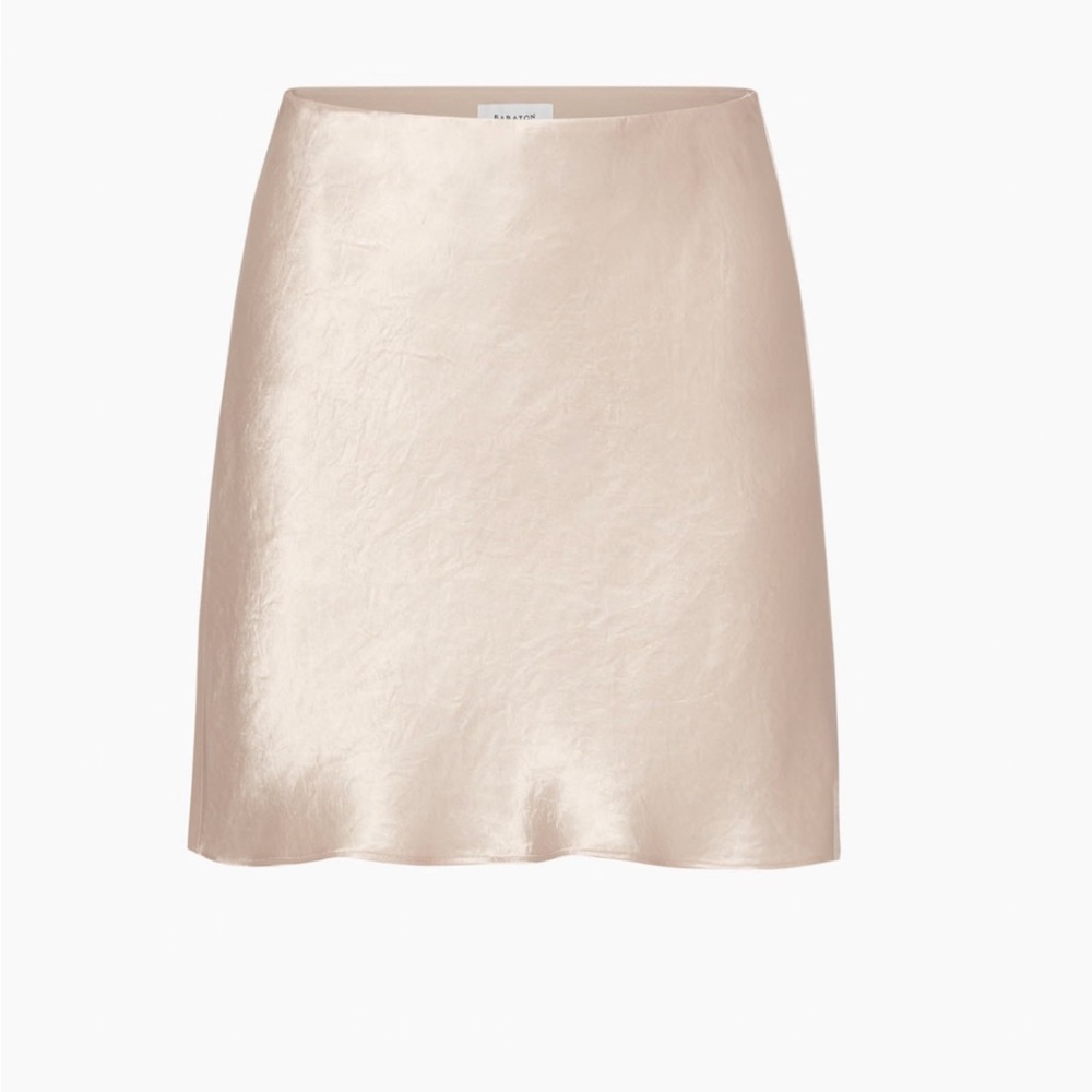 Babaton Slip Satin Mini Skirt